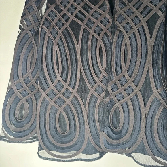 Chico’s travelers Neutral Swirl strip jacket brown navy size 1 8/10 NWT - Picture 8 of 13